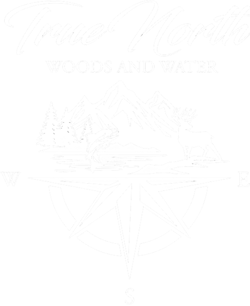 True North logo with nature elements.