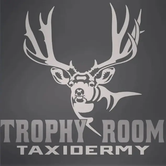 Logo of Trophy Room Taxidermy featuring a stylized deer head.