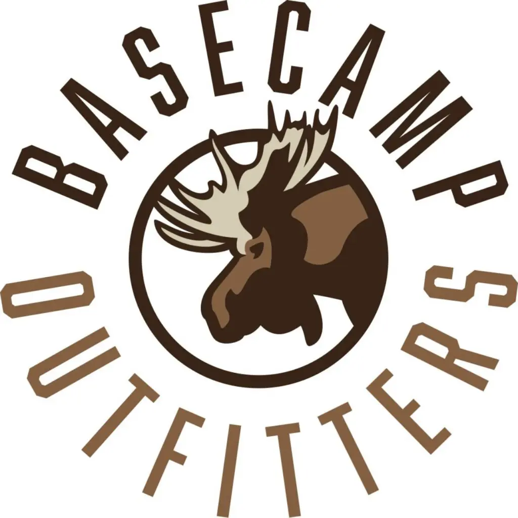 Logo featuring a moose head with Basecamp Outfitters text.